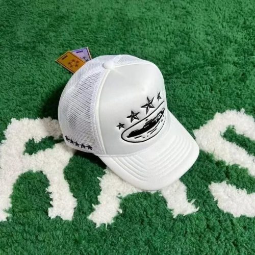 Corteiz Star Trucker Hat Streetwear Baseball Cap White