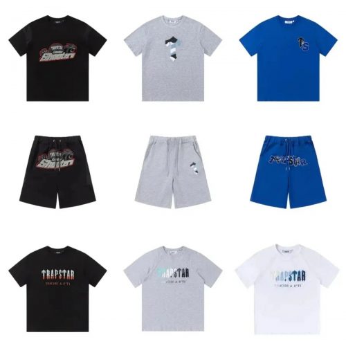 Trapstar Graphic Print Streetwear T-Shirt and Shorts Set Multicolor