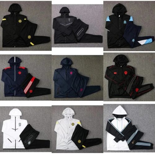 Design Football Club Tracksuit Sets Sporty Matching Set Multicolor