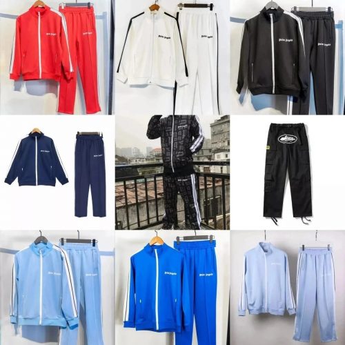 Palm Angels Tracksuit Set Classic Streetwear Matching Set Multicolor