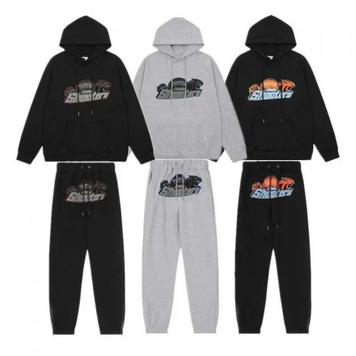 Trapstar Shooters Streetwear Tracksuit Set Black and Gray