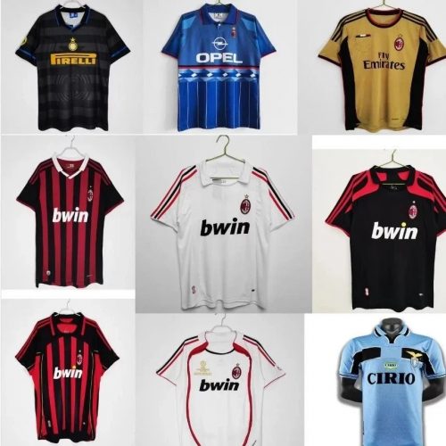 Adidas AC Milan 2006 Home Jersey Classic Football Shirt Red and Black