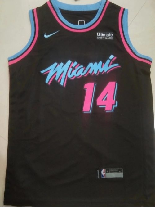 Nike Miami Heat 14 City Edition Basketball Jersey Black