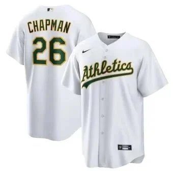 Nike Oakland Athletics Matt Chapman 26 Baseball Jersey White