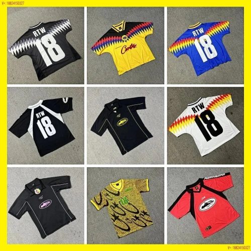 Corteiz Rules The World Graphic Soccer Jersey Multicolor
