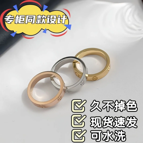 Cartier Love Ring Stackable Ring Multicolor