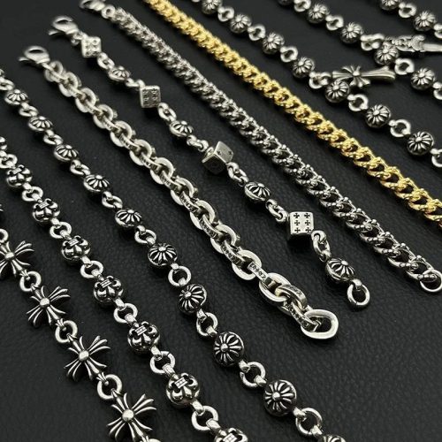 Chrome Hearts Silver Chain Bracelet Collection Vintage Jewelry Silver