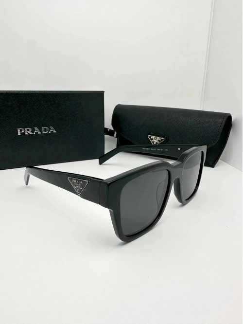 Prada VPR 08Z-F Square Sunglasses Black