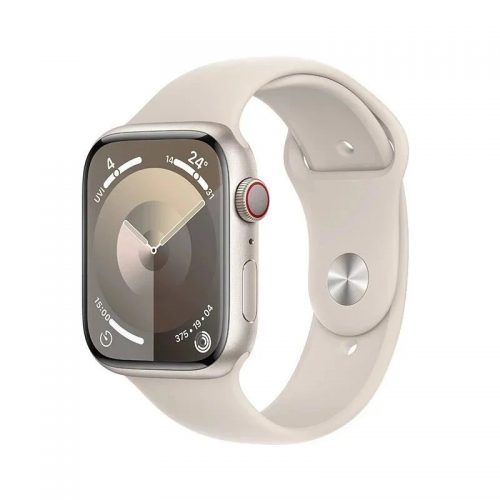 Apple Watch Series 9 Smartwatch Starlight Aluminum Case with Sport Band Beige