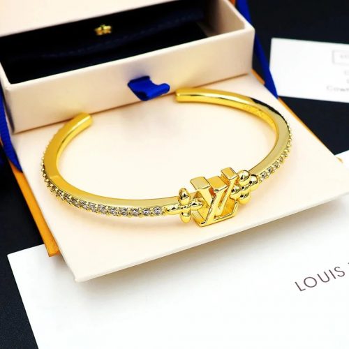Louis Vuitton LV Blooming Supple Elegant Bracelet Gold