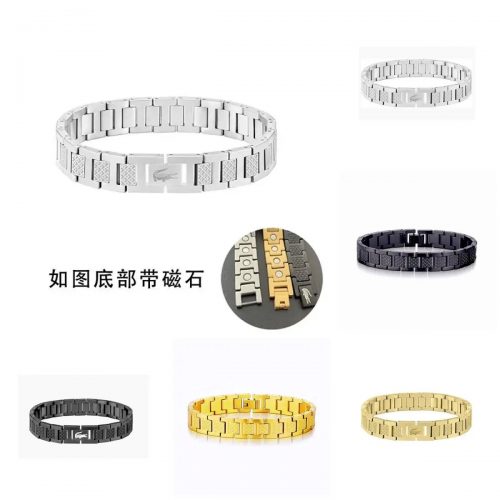 Lacoste Magnetic Therapy Bracelet Stainless Steel Chain Accessory Multicolor