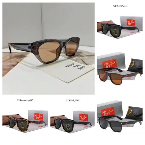 Ray-Ban Wayfarer Classic Sunglasses Black and Brown