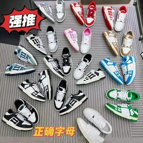 Amiri Skel Toe Sneakers Casual Shoes Multicolor