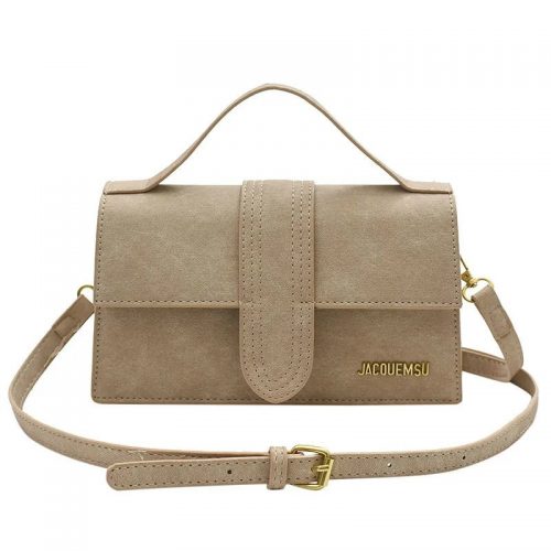 Jacquemus Le Grand Bambino Leather Handbag Beige