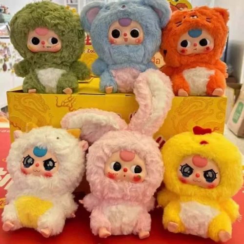 Design Plush Animal Figures Cute Collectible Plush Toy Multicolor