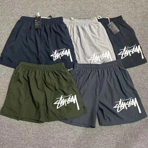 Stussy Breathe Logo Casual Shorts Multicolor