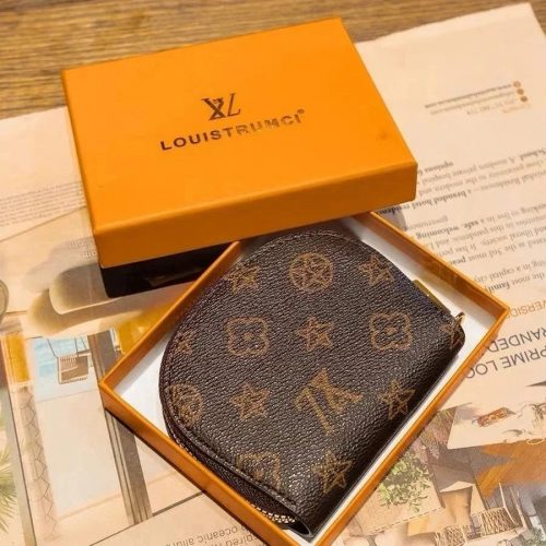Louis Vuitton LV Zippy Coin Purse Small Leather Wallet Brown