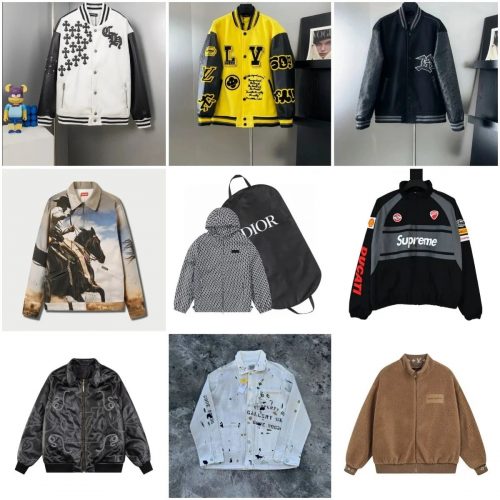 Louis Vuitton LV Varsity Jacket Collection Stylish Streetwear Jackets Multicolor