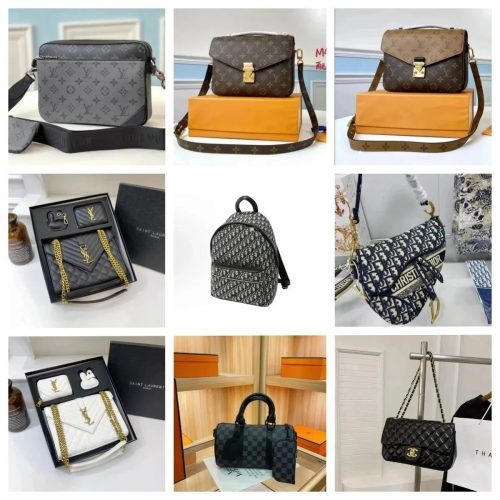 Louis Vuitton LV Monogram Canvas Pochette Metis Shoulder Bag Brown
