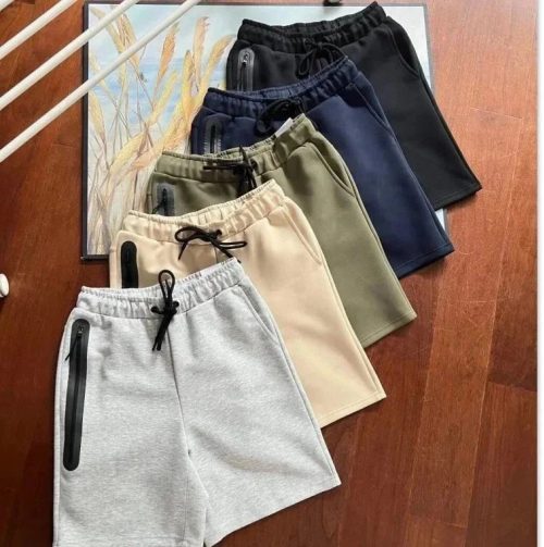 Nike Drawstring Casual Shorts Lightweight Cotton Black Navy Green Beige Gray