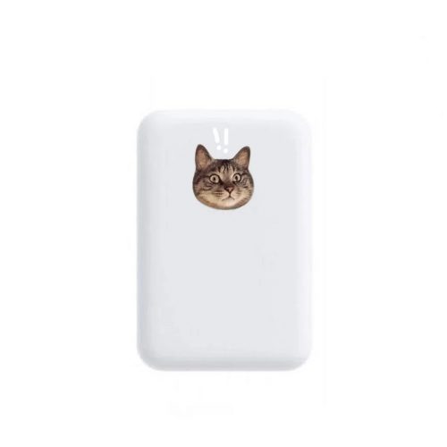 Design Magnetic Wireless Power Bank Portable Charger White