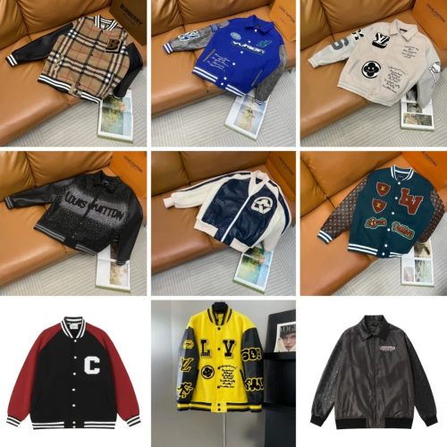 Louis Vuitton LV Varsity Jacket Patchwork Casual Jacket Multicolor