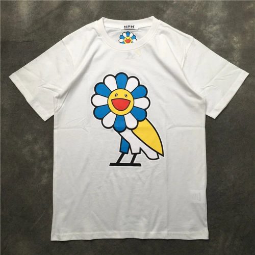 OVO Smiley Flower Graphic Tee Casual T-Shirt White