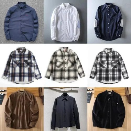 Design Casual Button-Down Shirts Long Sleeve Shirt Multicolor