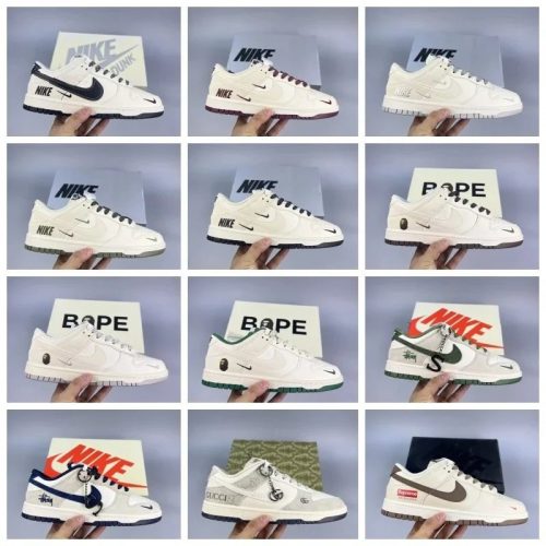 Nike Dunk Low Sneakers White and Black