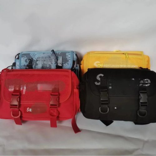 Supreme Mesh Messenger Bag Streetwear Crossbody Bag Multicolor