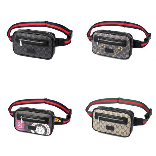 Gucci GG Supreme Belt Bag Canvas Waist Bag Multicolor