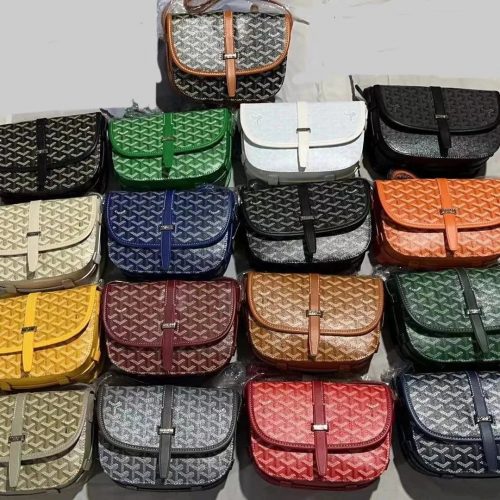 Goyard Belvedere PM Classic Canvas Crossbody Bag Multicolor