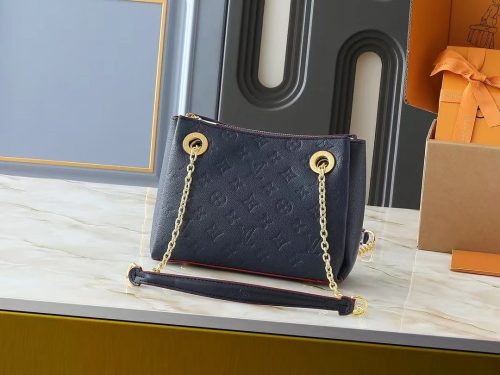 Louis Vuitton LV Graceful PM Empreinte Leather Shoulder Bag Navy