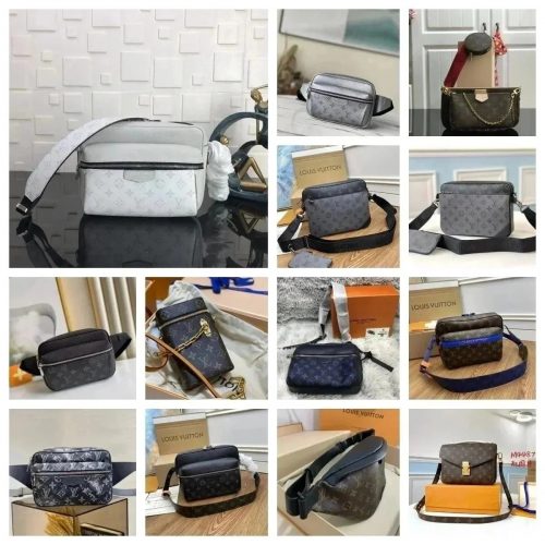 Louis Vuitton LV Monogram Canvas Trendy Crossbody Bag Multicolor