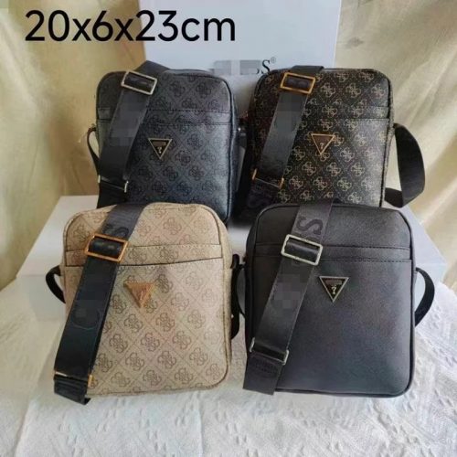 Guess Monogram Casual Crossbody Bag Multicolor