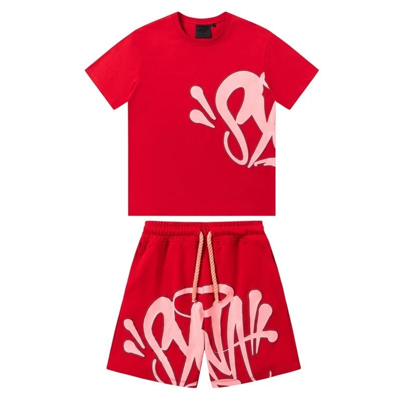 红色短袖套装-1 红色短袖套装-1