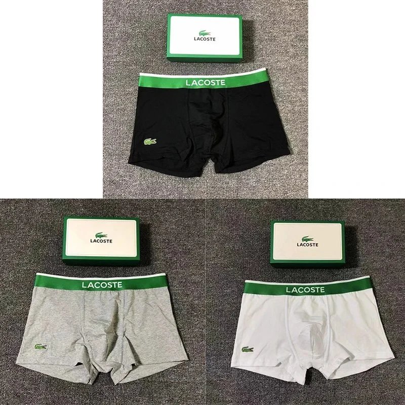 LACOSTE 白+黑+灰 礼盒装 LACOSTE 白+黑+灰 礼盒装