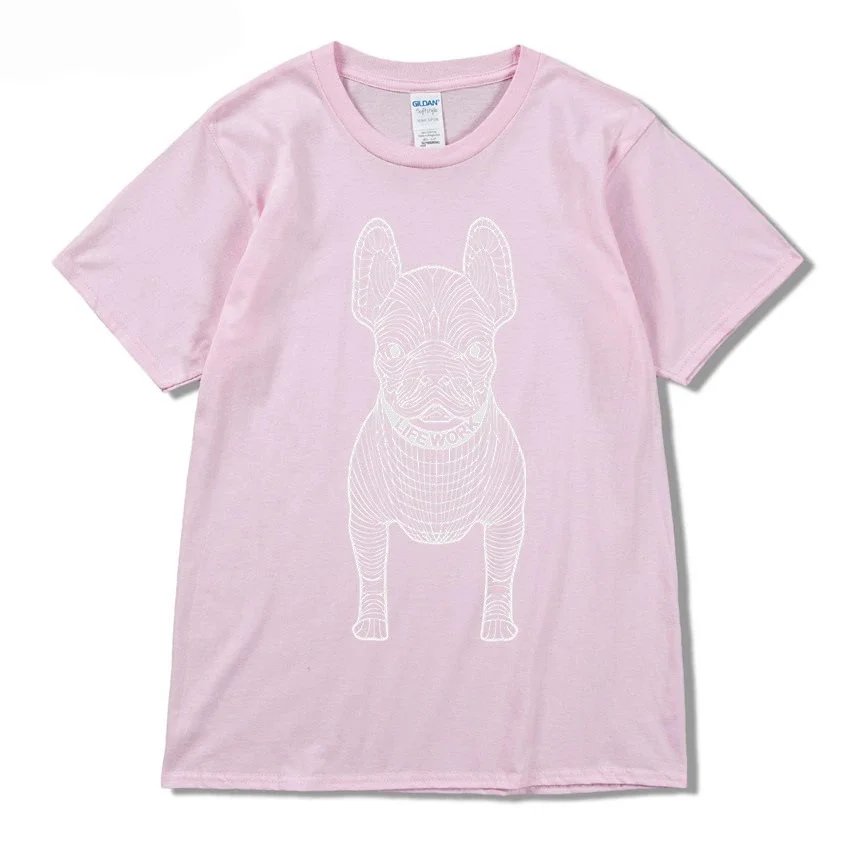 Pink with white lettering Pink with white lettering