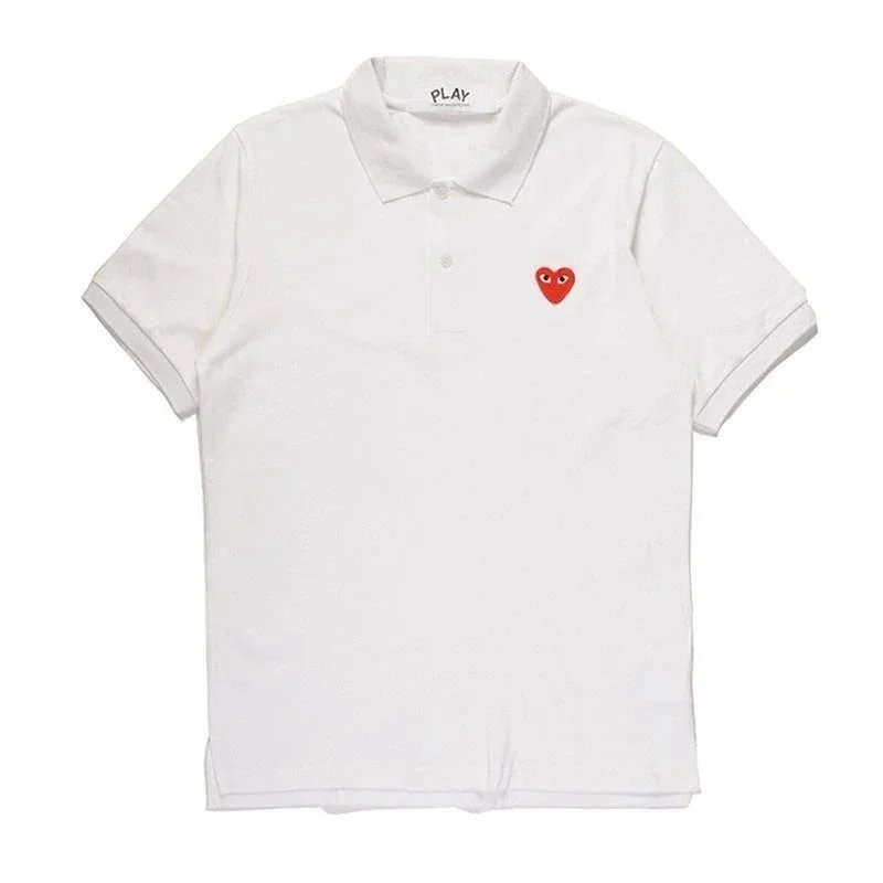 White with a red heart White with a red heart