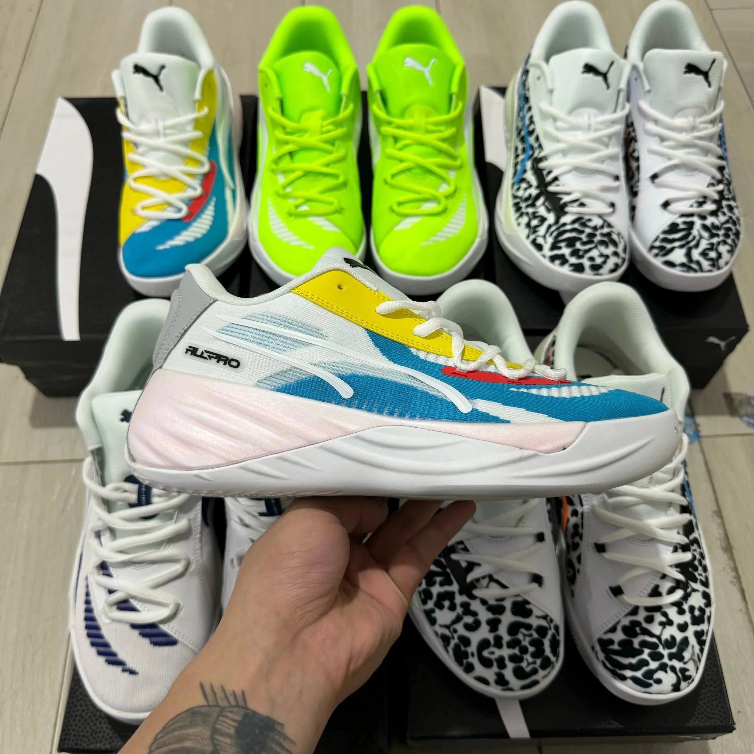 White Blue Yellow
