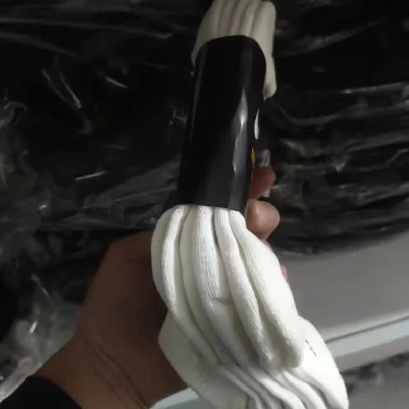 毛巾底中筒白色