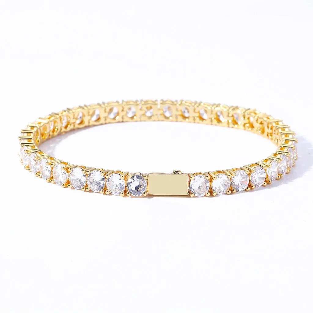 5mm-zircon-gold-tennis chain 5mm-zircon-gold-tennis chain