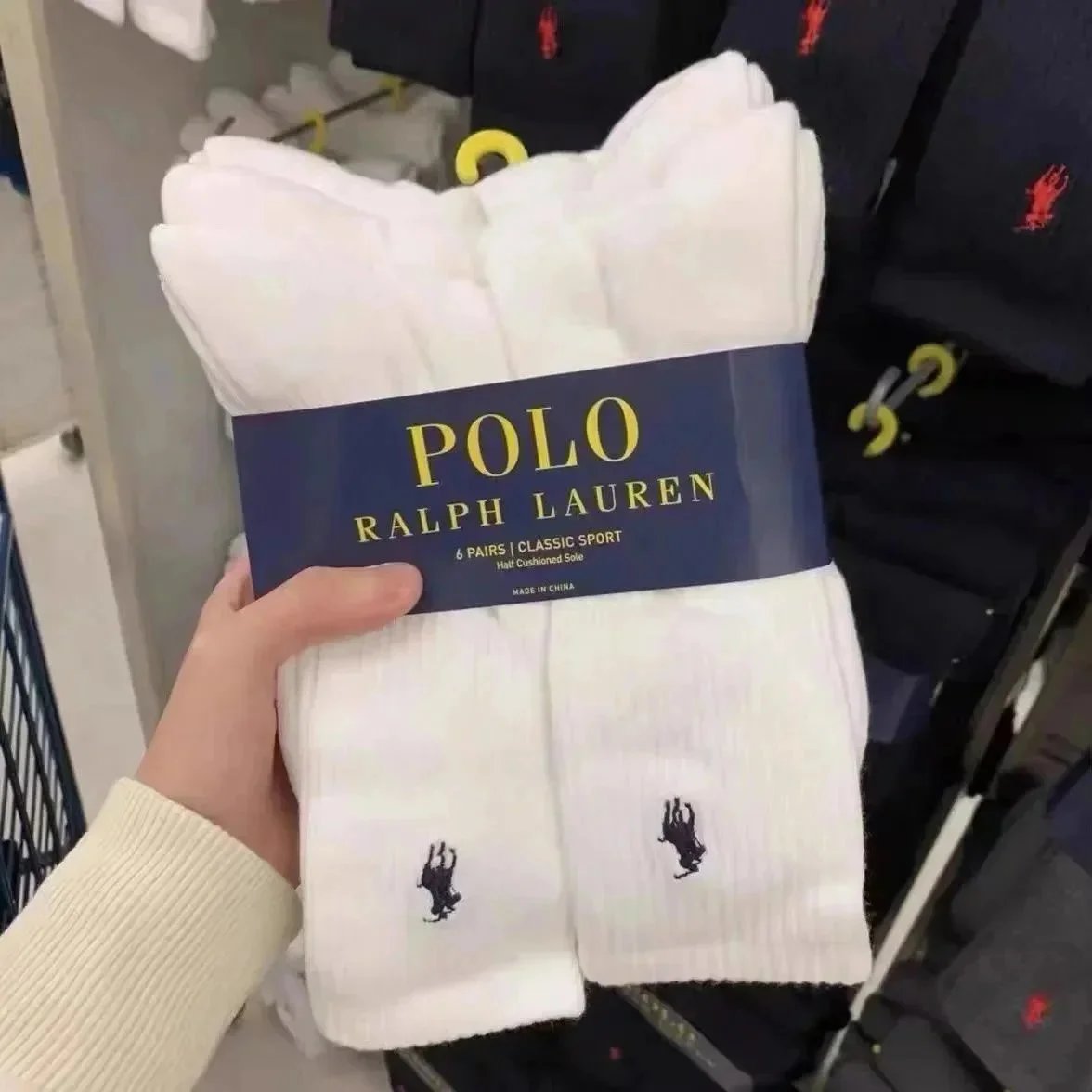 White Long-6 Pairs*High version