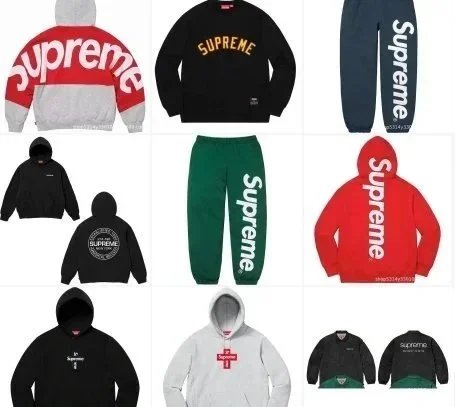 Supreme Graphic Apparel Collection Streetwear Hoodies and Sweatpants Multicolor