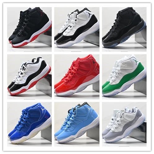 Jordan 11 Retro High Top Basketball Sneakers Multicolor