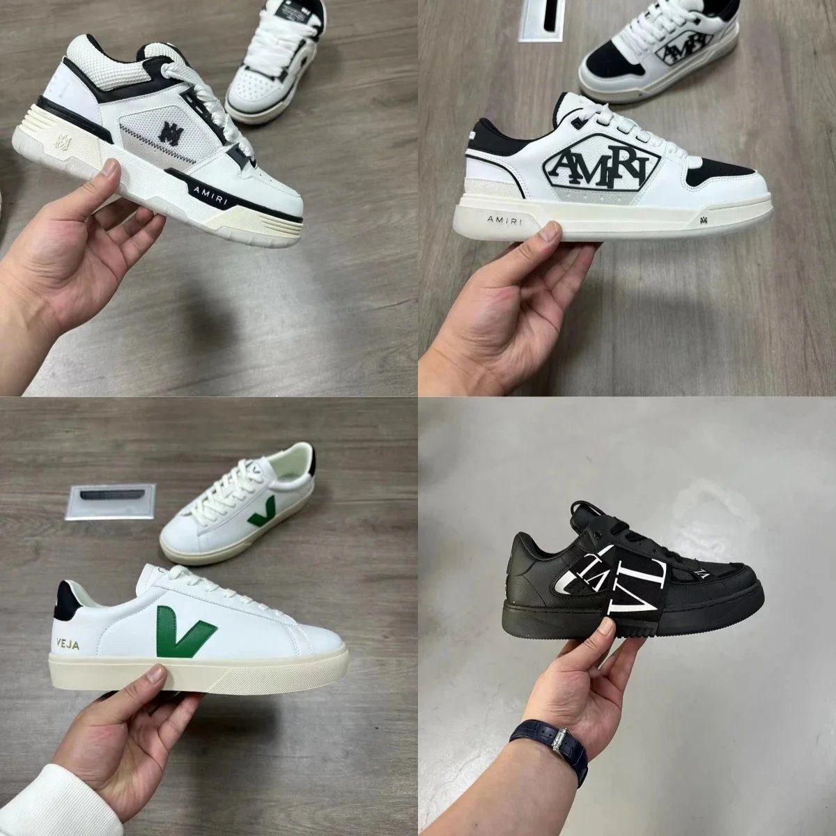 Amiri AMIRI Low Top Sneakers Casual Shoes White and Black