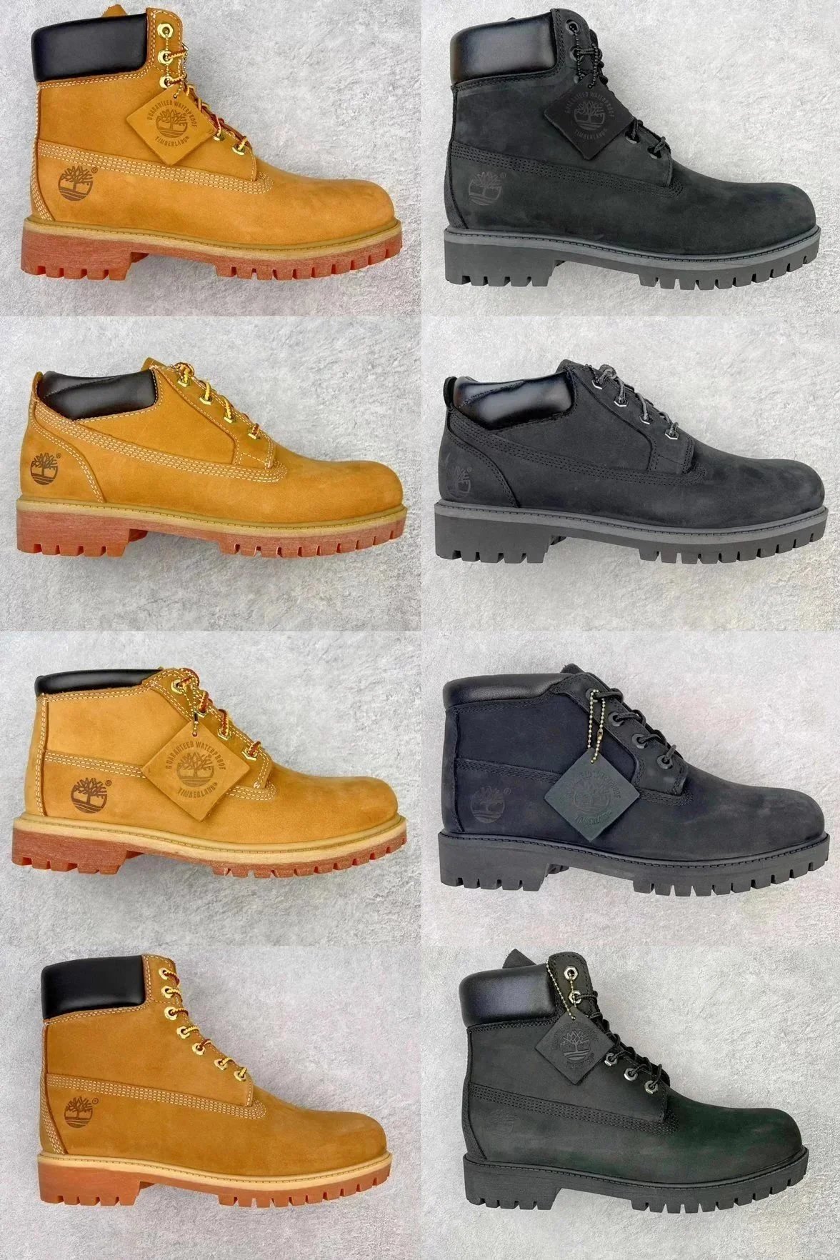Timberland 6 Inch Premium Waterproof Boot Rugged Work Boots Yellow and Black
