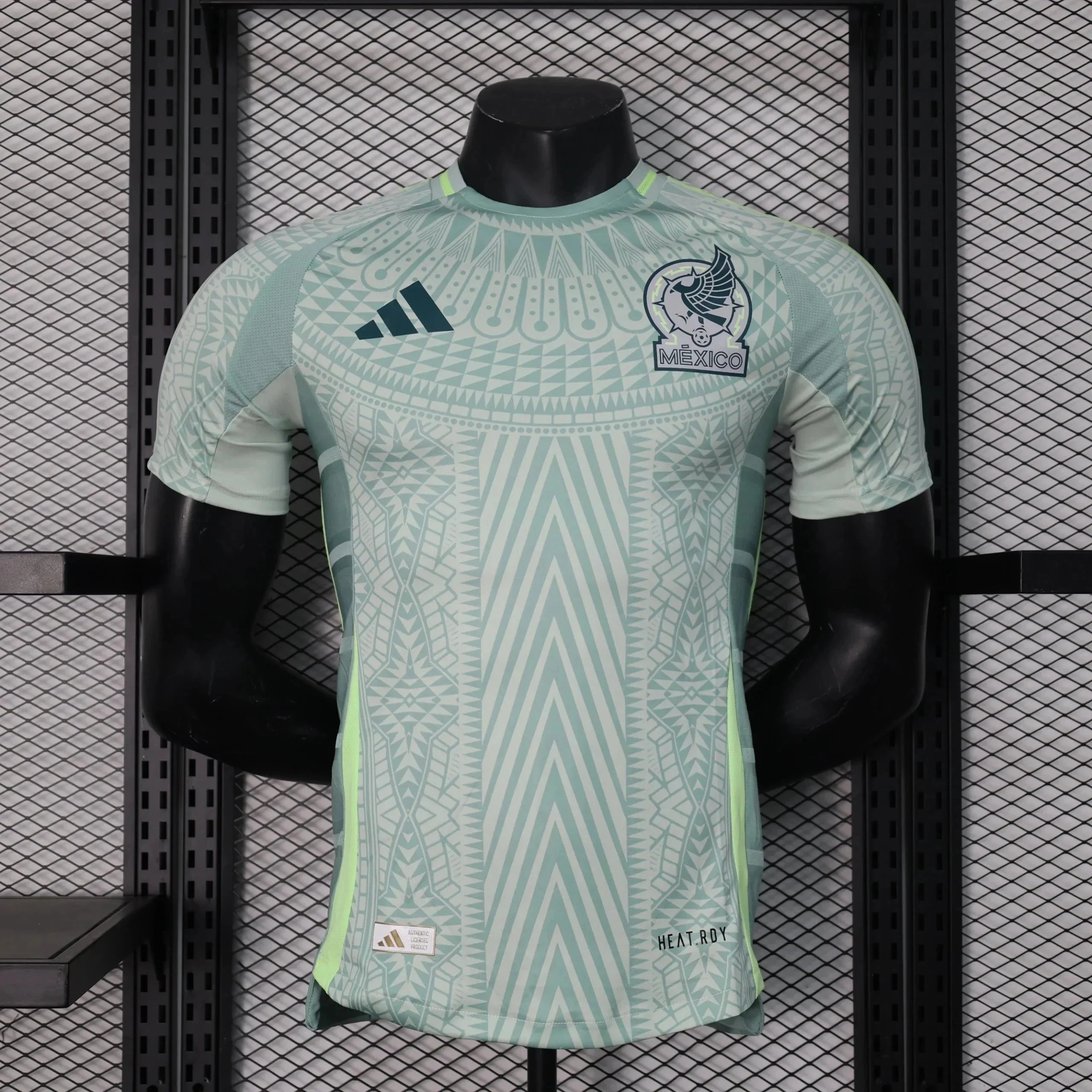 Adidas Mexico 2024 Away Jersey Lightweight Football Shirt Light Green