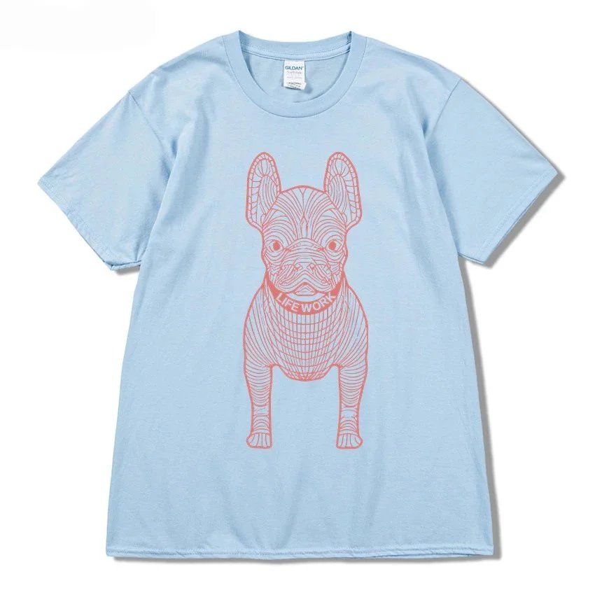 Light blue, red text