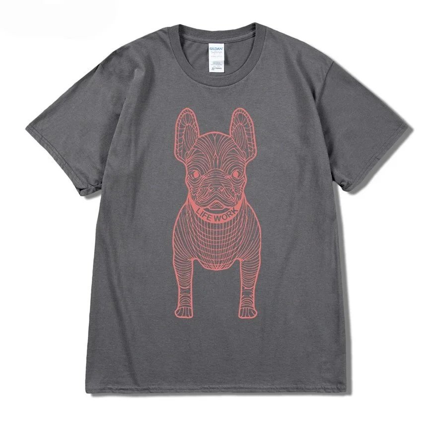Dark gray, red lettering